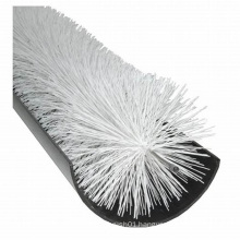 Chimney gutter cleaning brush for window eaves